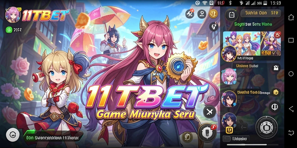 Screenshot gameplay 11TBET menampilkan karakter anime dalam aksi seru.