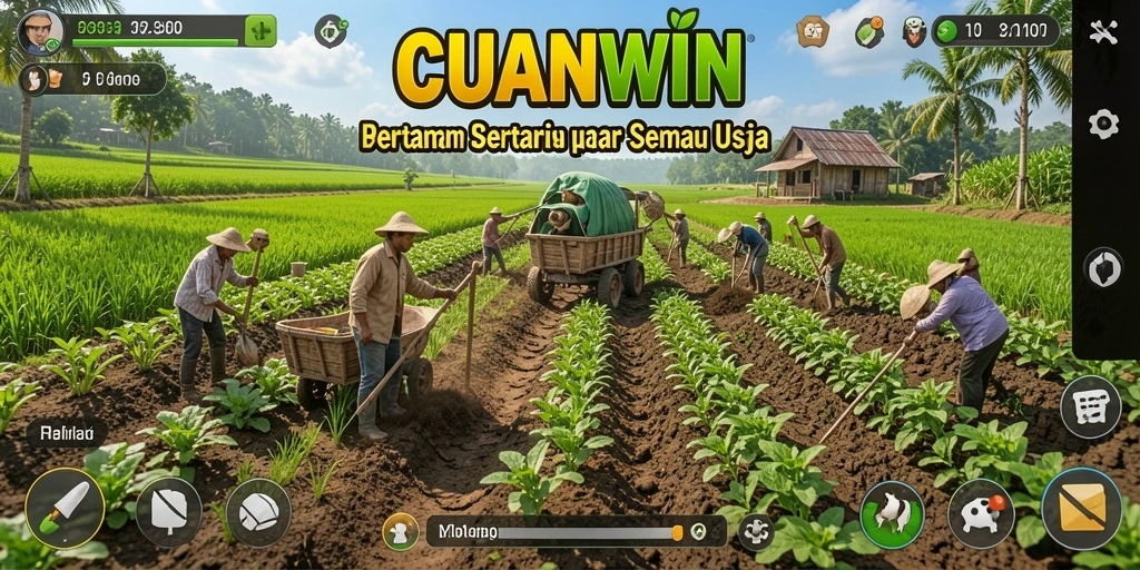 Tampilan gameplay CUANWIN yang seru dan penuh warna.