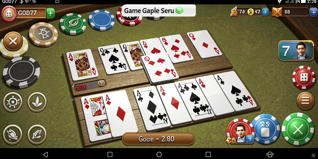 Gameplay seru dan interaktif dalam permainan Gaple GOD77.