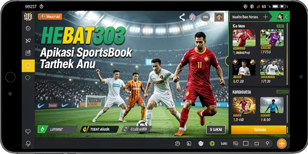 Tampilan gameplay aplikasi Sportsbook HEBAT303 yang menarik dan interaktif.
