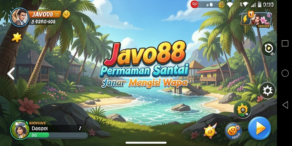 Tampilan gameplay menarik dari JAVO88 yang sangat menghibur.