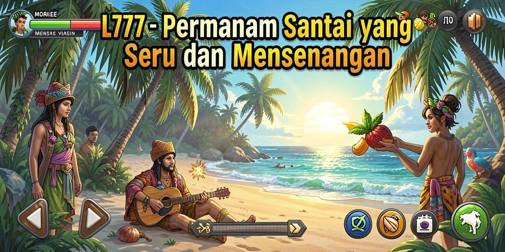 Tampilan gameplay L777 yang menyenangkan dan penuh warna.