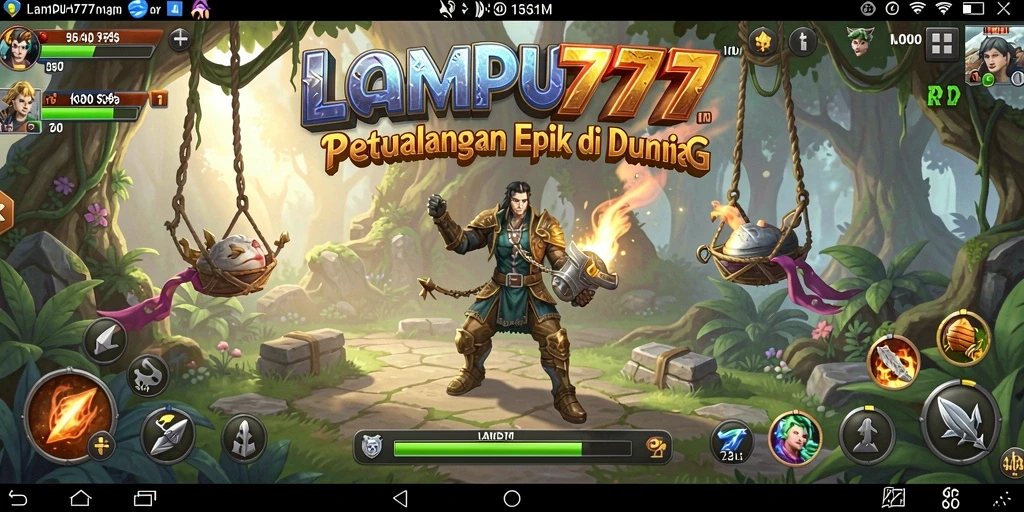 Screenshot LAMPU777 menampilkan aksi seru dalam mode RPG.