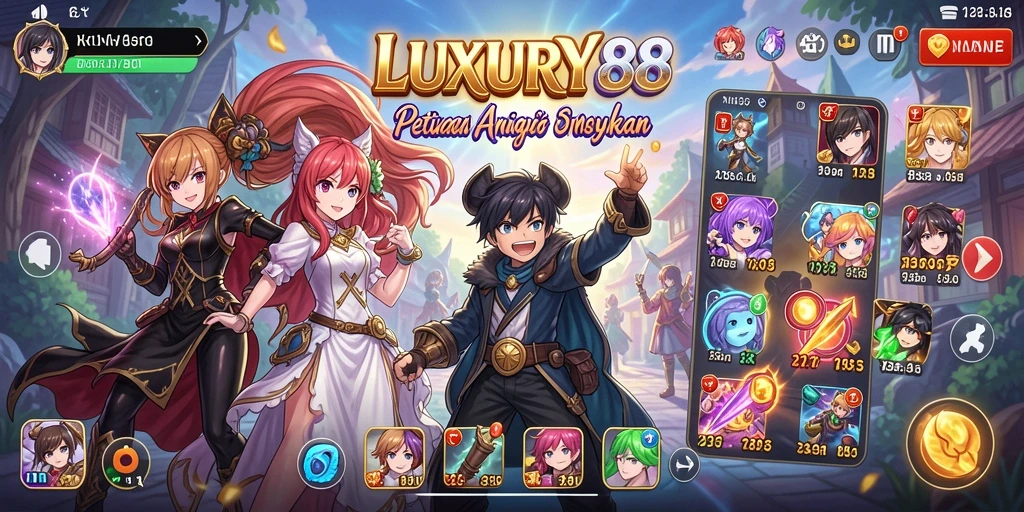 Tampilan gameplay Anime yang menarik dan penuh warna.