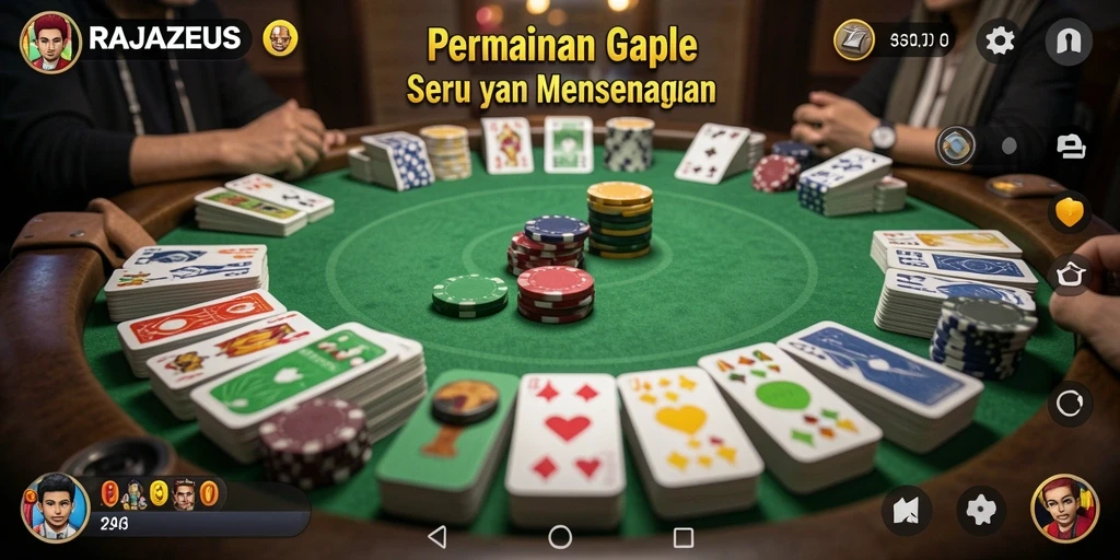 Tampilan gameplay seru RAJAZEUS dengan teman-teman