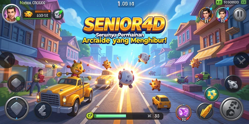 Tampilan gameplay menarik SENIOR4D yang seru dan penuh aksi.