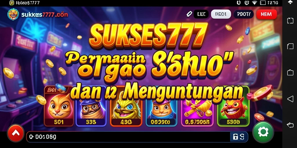 Tampilan menarik dari gameplay Slot SUKSES777 yang mendebarkan.