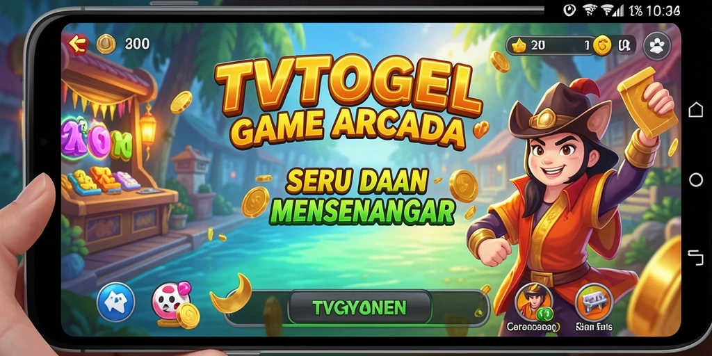 Screenshot gameplay TVTOGEL menampilkan aksi seru dalam permainan Arcade.