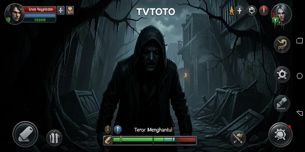 Gameplay seram TVTOTO yang mencekam dan menegangkan.