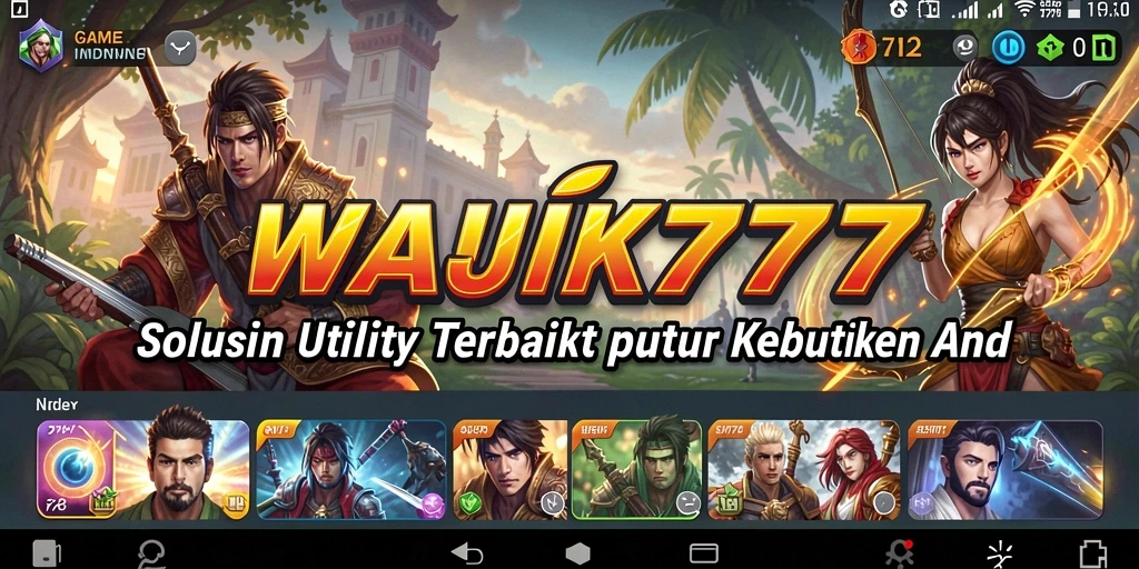 Tampilan antarmuka WAJIK777 yang sederhana dan menarik.